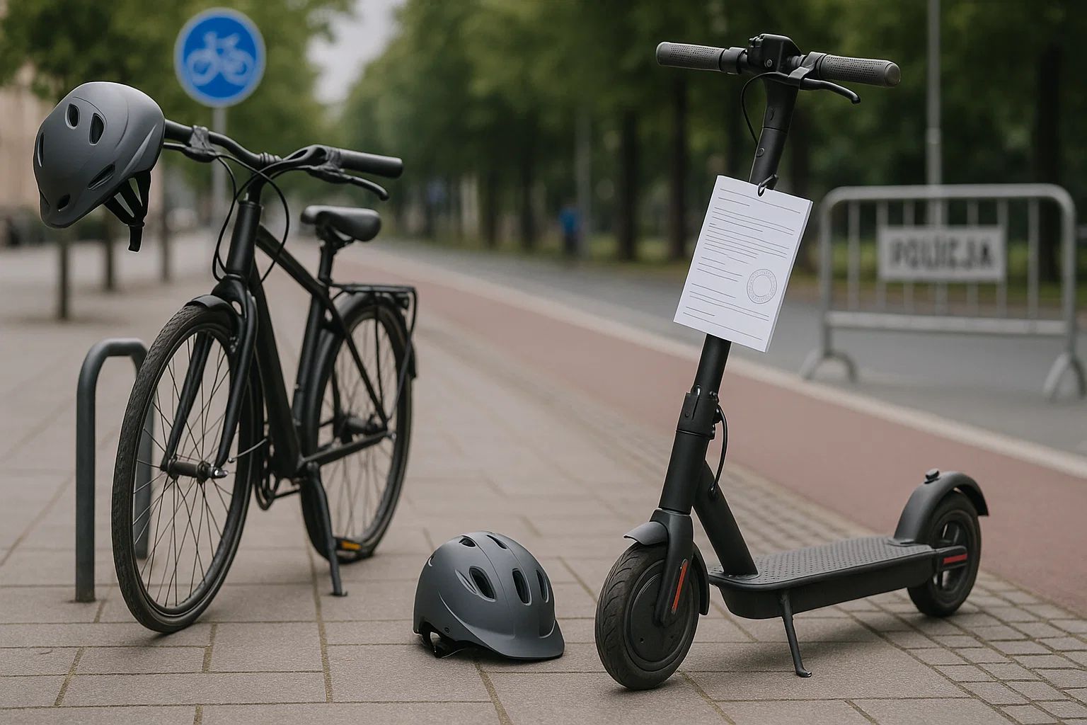 Obowiązkowy kask i OC dla użytkowników rowerów i hulajnóg?