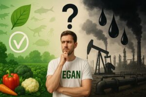 Veganism and crude oil