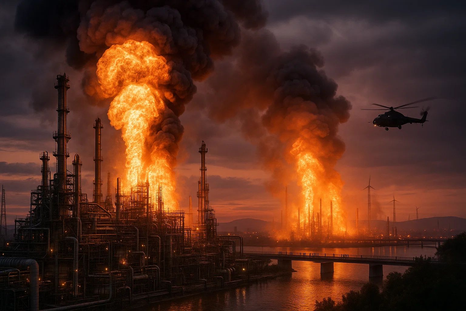 Wybuchy w rafineriach na Węgrzech i w Rumunii